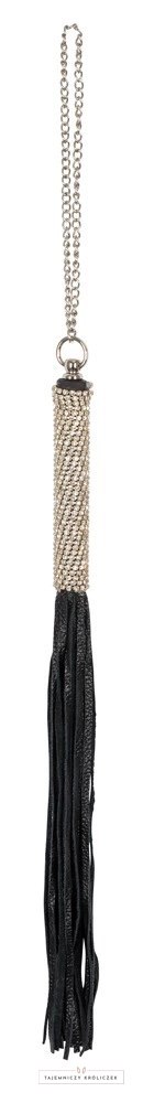 Bad Kitty Mini Bicz Czarny z Kryształową Rączką 40 cm Bad Kitty