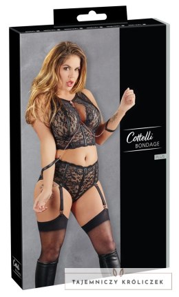 Cottelli Collection Zestaw Koronkowy Bondage 95D/2XL z Kajdankami Cottelli