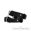 Crave ICON Cuffs mankiety czarne ze srebrem eleganckie stal nierdzewna Crave