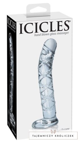 Icicles Model 24 szklany masażer anatomiczny zakrzywiony 16,5 cm Icicles