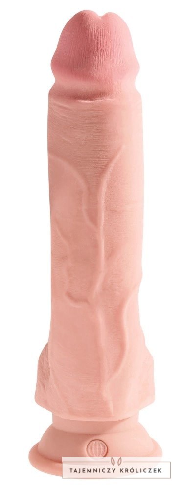 King Cock Plus model anatomiczny z przyssawką 23 cm jasny beż King Cock