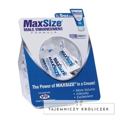 MAX Size Krem dla mężczyzn 10ml - Formuła transdermalna, Fishbowl 50 szt. Swiss Navy