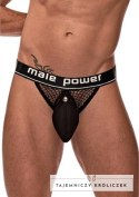 Male Power Cock Pit Net LXL - Bielizna męska z kieszenią i otwartym tyłem Male Power