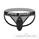 Male Power Cock Pit Net LXL - Bielizna męska z kieszenią i otwartym tyłem Male Power