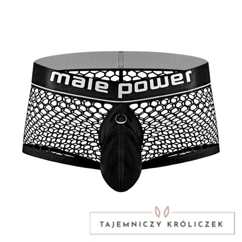 Male Power Mini szorty siateczkowe z odpinaną saszetką M czarne Male Power
