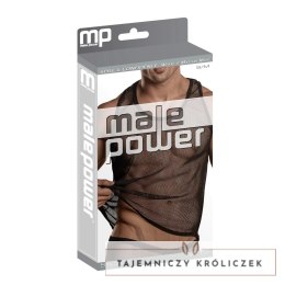 Male Power Stretch Net Tank Top L/XL czarny siateczkowy Male Power