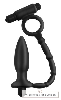 Pipedream Anal Fantasy korek z pierścieniem wibrującym silikonowy 10 cm Anal Fantasy