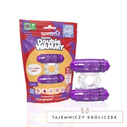 The Screaming O Double Wammy Violet - podwojny pierścień wibracyjny SEBS The Screaming O