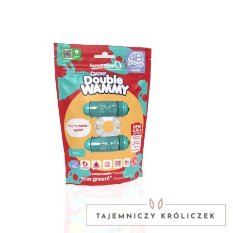 The Screaming O Double Wammy Zielony Pierścień Wibrujący Podwojny SEBS The Screaming O