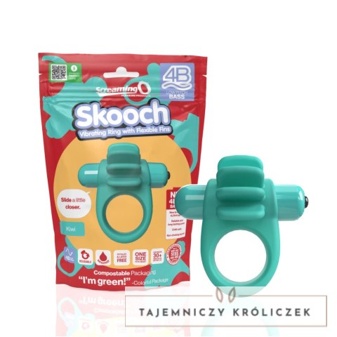 The Screaming O Skooch Zielony - Pierścień wibrujący 5 trybow, silikon The Screaming O