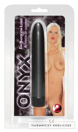 You2Toys Onyx wibrator antracytowy, smukły model 17 cm ABS You2Toys