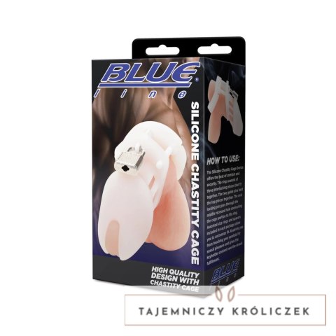 Blueline Silikonowa Klatka Anatomiczna z Zamkiem - czarna, system wentylacji Blueline
