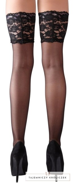 Cottelli Legwear Pończochy Czarny Szeroki Koronkowy Top M/L Cottelli