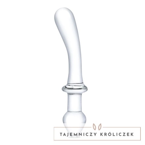Glas Double Play Szklany model intymny dwustronny 24 cm przezroczysty Glas