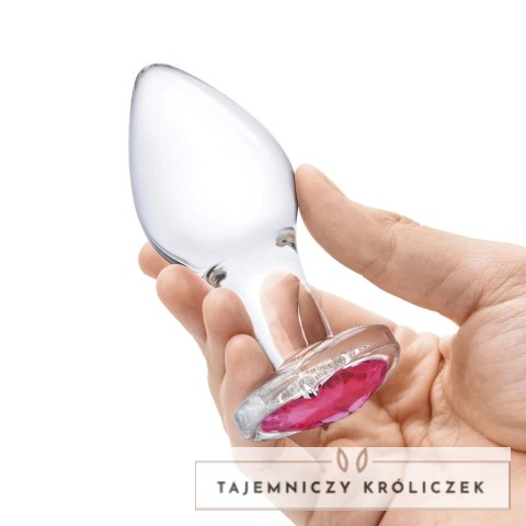 Glas Heart Jewel Set szklane zatyczki anatomiczne 3 rozmiary Glas