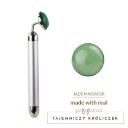 La Gemmes Jadeitowy Masażer Wibracyjny 15 cm - Zielony Kamień Szlachetny La Gemmes