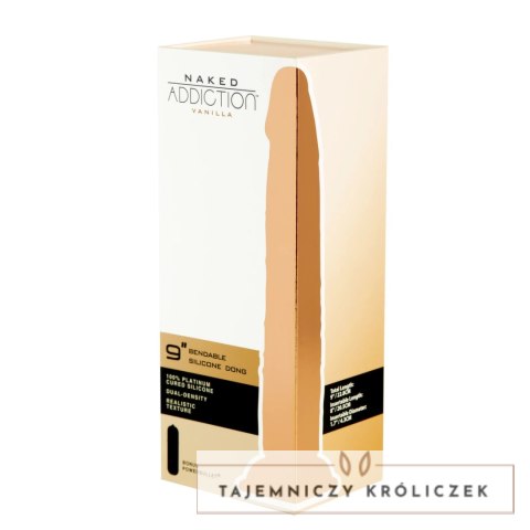 Naked Addiction Bendable 22,8 cm Vanilla silikonowy model z przyssawką Naked Addiction