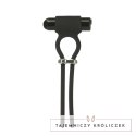 PowerBullet Bolo Czarny - Regulowany Pierścień Wibrujący USB, 9 Trybow PowerBullet