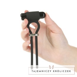 PowerBullet Bolo Czarny - Regulowany Pierścień Wibrujący USB, 9 Trybow PowerBullet