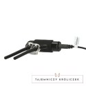 PowerBullet Bolo Czarny - Regulowany Pierścień Wibrujący USB, 9 Trybow PowerBullet