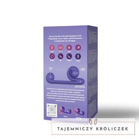 Snail Vibe Fioletowy - wielofunkcyjny model z podwojnym systemem wibracji Snail Vibe