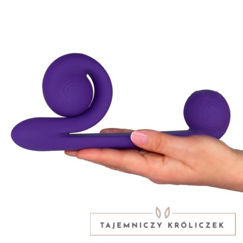 Snail Vibe Fioletowy - wielofunkcyjny model z podwojnym systemem wibracji Snail Vibe