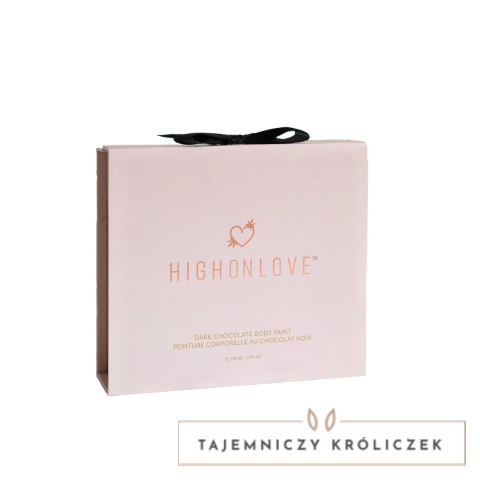 HighOnLove Dark Chocolate Body Paint 100ml - naturalna farba do ciała z olejem konopnym HighOnLove