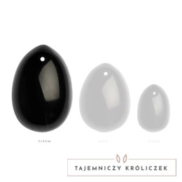La Gemmes Yoni Egg Black Obsidian L - anatomiczna kula z obsydianu, rozmiar L La Gemmes