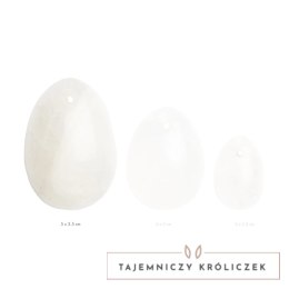La Gemmes Yoni Egg L Clear Quartz - kamień szlachetny, rozmiar L La Gemmes