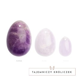 La Gemmes Yoni Egg Pure Amethyst L - naturalny ametyst, rozmiar L La Gemmes