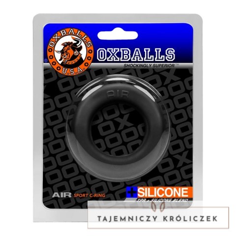Oxballs Air Airflow pierścień intymny Black Ice lekki silikonowy Oxballs
