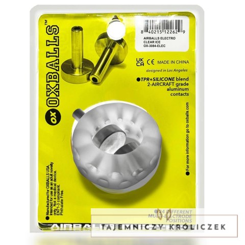 Oxballs Airballs Electro Air-Lite pierścień intymny przezroczysty Oxballs
