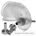 Oxballs Airlock Electro Air-Lite przezroczysta klatka intymna elektro Oxballs