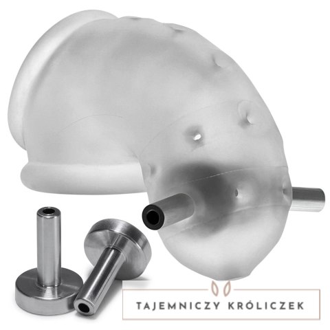 Oxballs Airlock Electro Air-Lite przezroczysta klatka intymna elektro Oxballs