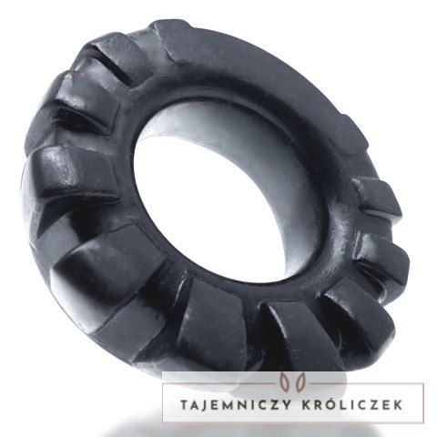 Oxballs Cock-Lug silikonowy pierścień anatomiczny czarny 33 mm Oxballs