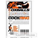 Oxballs Cock-Lug silikonowy pierścień anatomiczny czarny 33 mm Oxballs