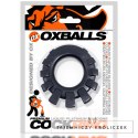 Oxballs Cock-Lug silikonowy pierścień anatomiczny czarny 33 mm Oxballs