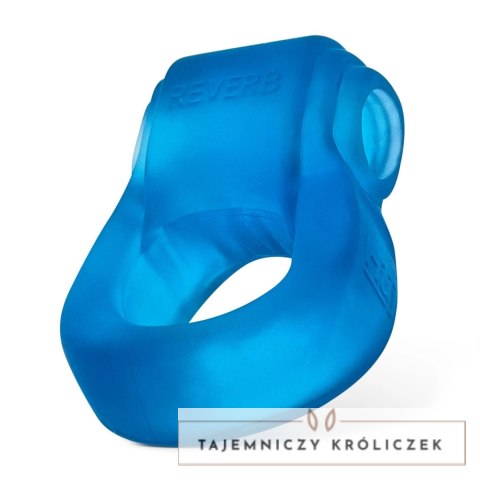 Oxballs Glowdick Niebieski pierścień silikonowy z diodą LED i wibracją Oxballs
