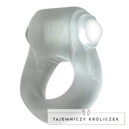 Oxballs Glowdick pierścień LED z wibracjami silikon przezroczysty Oxballs