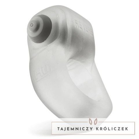 Oxballs Glowdick pierścień LED z wibracjami silikon przezroczysty Oxballs