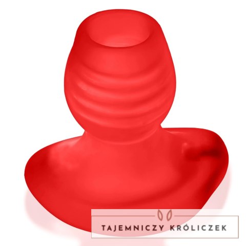 Oxballs Glowhole-2 Plug LED Morph Duży, Silikon TPR, Czerwony Oxballs