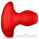 Oxballs Glowhole-2 Plug LED Morph Duży, Silikon TPR, Czerwony Oxballs