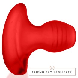 Oxballs Glowhole-2 Plug LED Morph Duży, Silikon TPR, Czerwony Oxballs