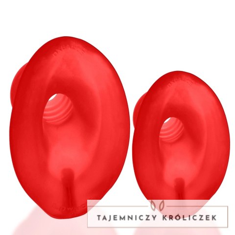 Oxballs Glowhole-2 Plug LED Morph Duży, Silikon TPR, Czerwony Oxballs