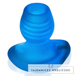 Oxballs Glowhole-2 Plug Morph LED Niebieski Duży - Szeroka podstawa Oxballs