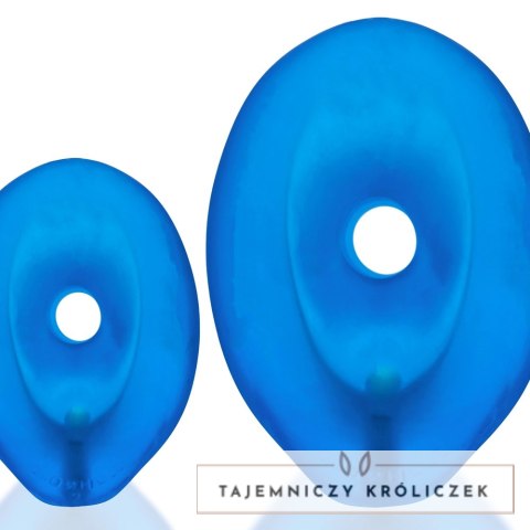 Oxballs Glowhole-2 Plug Morph LED Niebieski Duży - Szeroka podstawa Oxballs