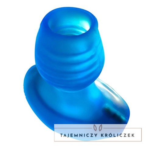 Oxballs Glowhole-2 Plug Morph LED Niebieski Duży - Szeroka podstawa Oxballs