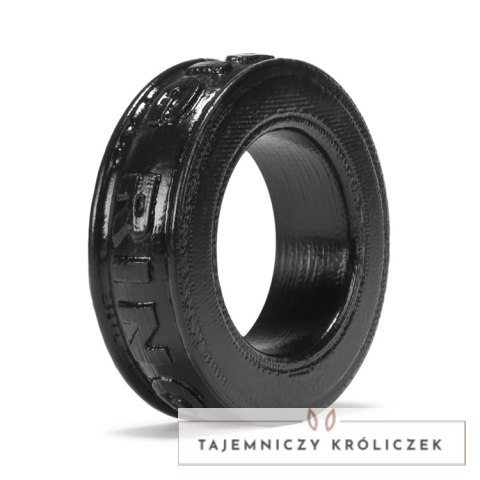 Oxballs Pig-Ring silikonowy pierścień anatomiczny czarny 3,5 cm Oxballs