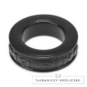 Oxballs Pig-Ring silikonowy pierścień anatomiczny czarny 3,5 cm Oxballs