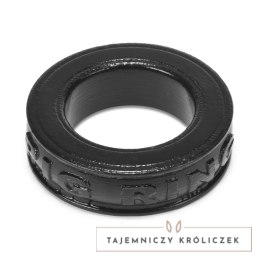 Oxballs Pig-Ring silikonowy pierścień anatomiczny czarny 3,5 cm Oxballs